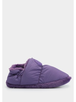 Peluche Mor Kadın Ev Terliği