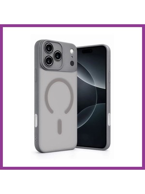 Bezos iPhone 17 Pro Max Uyumlu Jota Lensli Magsafe Kapak - Titan Gri Atg