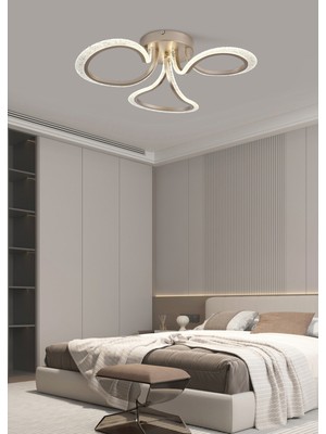 Apliqa Celeste 3'lü Nikel LED Avize