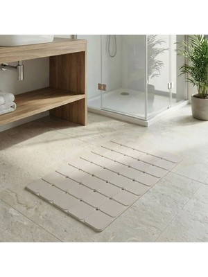 Mapple Home Aqua Luxe Vantuzlu Duş Kaydırmazı Katlanabilir Kaydırmaz Banyo Paspası 45X70