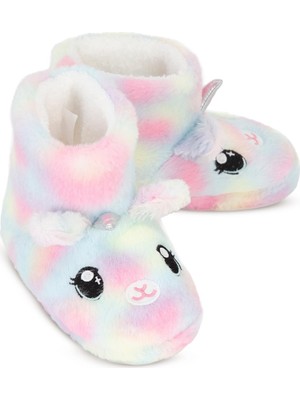 Civil Girls Unicorn Figürlü Uzun 31-35 Numara Panduf - Lila