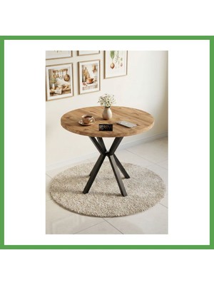 Bezos Yuvarlak Masa Atlantik Kahverengi 90 cm Mgc