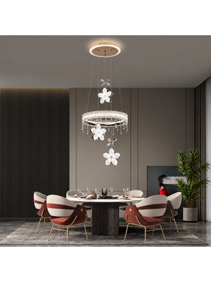 Apliqa Orfeo 3'Lü Gold Led Avize  Yatak Odası, Koridor, Salon Avize