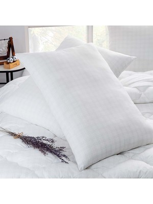 Puffy Melly Anti-Stress 50x70 cm RP Yastık Beyaz Renk Orta Sertlikte Sırtüstü Yatış İçin Rahatlık