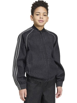 Adidas Siyah Erkek Çocuk Denim Ceket KR9129 Sst Den Tt
