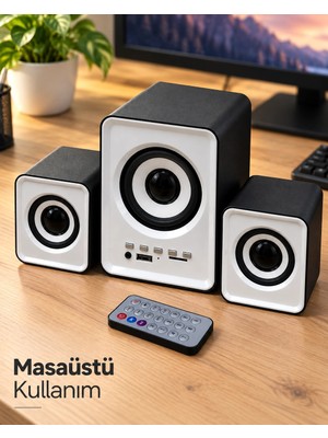 Astraltech Uzaktan Kumandalı Masaüstü Multimedya Hoparlör