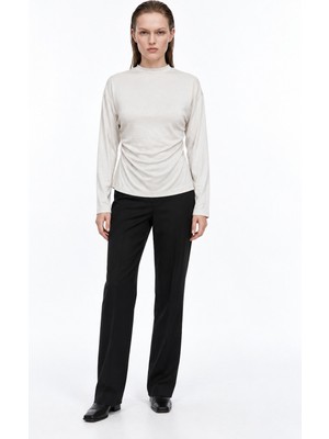Hakke Beli Drapeli Oversize Sweatshirt