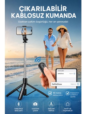 Skygo Bluetooth Kablosuz Selfie Çubuğu ST5
