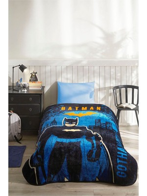 Özdilek Batman Gotham Lisanslı Tek Kişilik Çocuk Battaniyesi 155X215