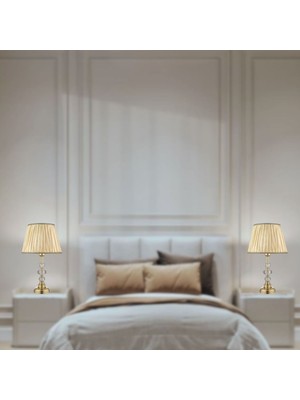 Apliqa (2 Adet) Arven Gold Kristal Abajur