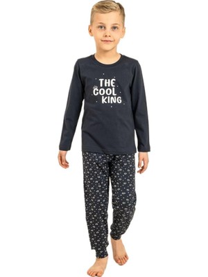 Arnetta Erkek Çocuk Lacivert Pijama Takımı 3821-G