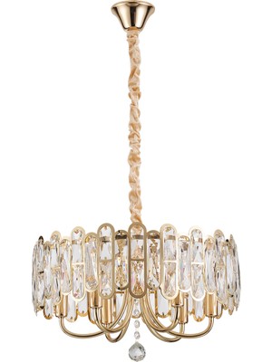 Tortes 50'lik Gold Kristal Taşlı Avize