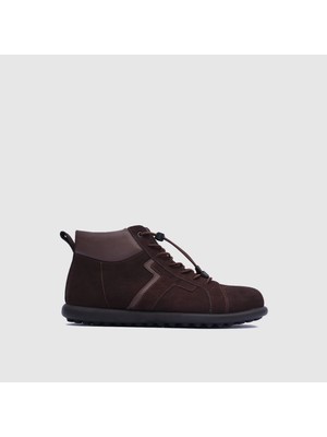 Togo Erkek Kahverengi Nubuk Hakiki Deri Comfort Bot [TG052413]