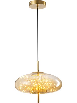 Zuna  10 Watt 3000K Eskitme Bal Camlı Tekli Peri LED Sarkıt Avize