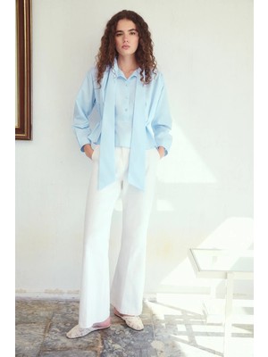 Touche Prive Poplin Peblum Bluz