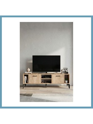Bezos Linya Tv Sehpası Suntalam Bej 160X35 cm MBT06