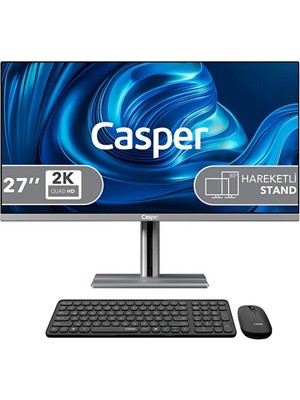 Casper Nirvana A87.1362-BE00A-V-G-K Intel Core I7-13620H 16GB Ram 500GB SSD 27" Qhd Windows 11 Home All-In-One Pc