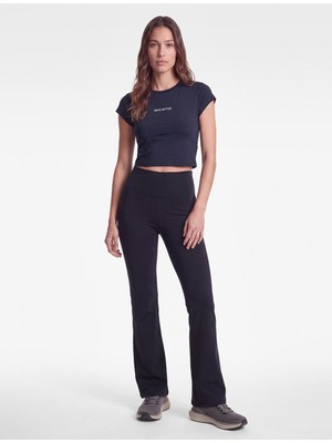 Koton Ekstra Yüksek Bel Slim Fit Ispanyol Paça Spor Tayt