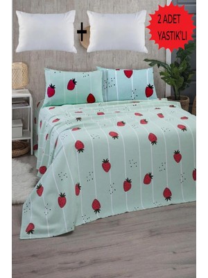 Mulberry Çift Kişilik Pike Takımı 2 Adet Yastık'lı Set