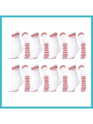Defne Store Db Lıne Kaydırmaz 8'li Pilates Yoga Çorabı Pamuklu Silikon Tabanlı Barre Stüdyo Spor Çorabı · Renk: Çok Renkli · Beden: 36-40 Dfnbez