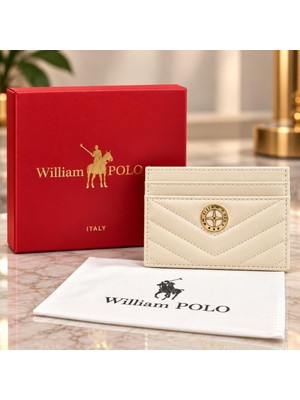 Williampolo Anka Hakiki Deri Unisex Kartlık-Ince Tasarım