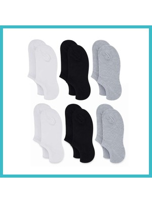 Defne Store Erkek Geri Dönüşüm Iplikli 6'lı Görünmez Sneaker Çorap, Ince Dikişli, Nefes Alan Yazlık Babet Çorabı, Kaymaz Topuklu Siyah Gri Beyaz · Beden: 39-44 · Renk: Çok Renkli 6 Lı Dfnbez
