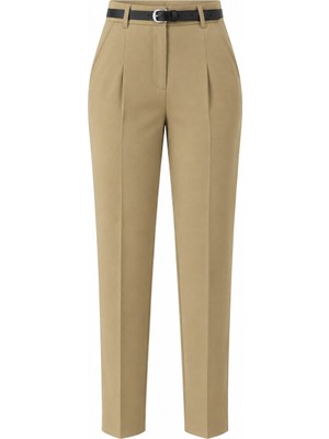 Laluvia Haki Kemerli Pantolon - 2Y3790
