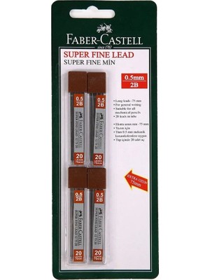 Faber Süper Fine Min 2b 05MM 4lü Bls 127520
