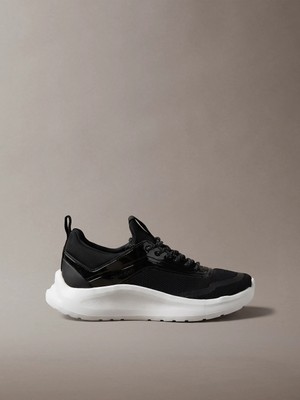 Calvin Klein Kadın File Yüzey Ultra Hafif Eva Tabanlı Logolu Siyah Sneaker HW0HW03434-0GM