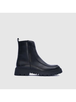 Togo Kadın Siyah Hakiki Deri Bot [TG060383]