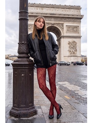 Suwen Fishnet Lace Külotlu Çorap
