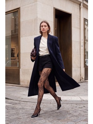 Suwen Fishnet Lace Külotlu Çorap