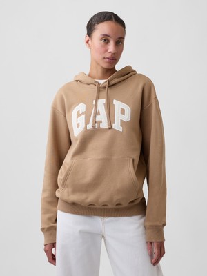 Gap Kadın Açık Kahverengi Relaxed Gap Logo Sweatshirt