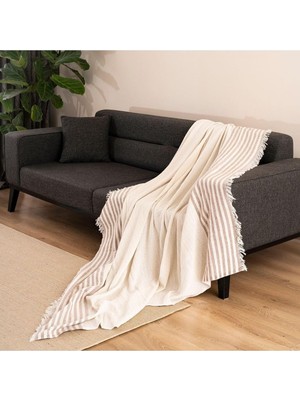 Tr Naturel Koltuk Örtüsü/şalı Ekru Ekru 170 x 210