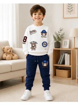 Name Baby & Kids Erkek Çocuk Ayıcıklı Eşofman Takım JAB-17084