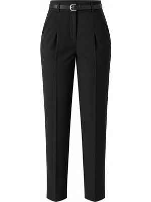 Laluvia Siyah Kemerli Pantolon - 2Y3790