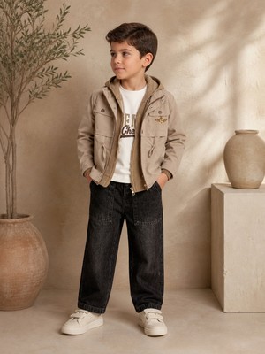 Name Baby & Kids Erkek Çocuk Ceketli 4'lü Takım CNZ-3917
