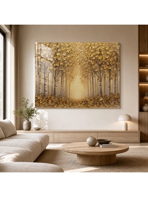 idora Gold-Leaf Autumn Forest Canvas Art