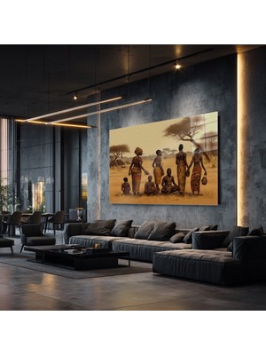 idora Geleneksel Afrika Savanası Tablosu