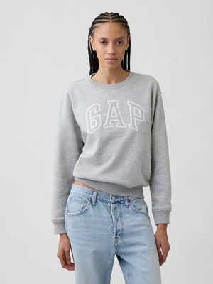 Gap Kadın Açık Gri Gap Logo Sweatshirt