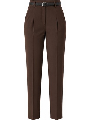 Laluvia Kahverengi Kemerli Pantolon - 2Y3790
