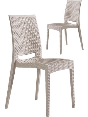 Tr 2 Adet Rattan Cappucino Sandalye/balkon-Bahçe-Teras