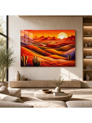 idora Vibrant Desert Landscape With Cacti