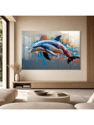 idora Soyut Dolphin Tablosu