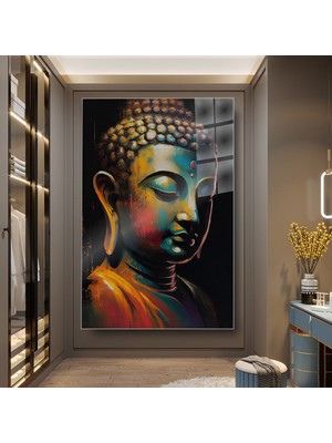idora Buda Portresi Cam Tablo – Modern Meditasyon ve Maneviyat Dekoru | Cam Tablo | Modern Duvar Dekoru