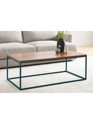 Vivense Stream Metal Orta Sehpa, Pantone Ayak Ceviz Tabla