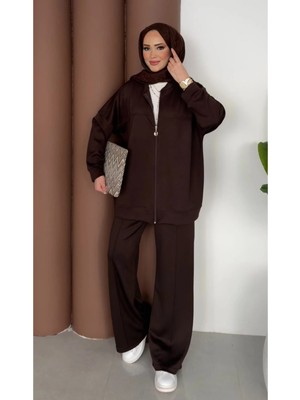 Butik Corkedin Kahverengi Kadın Modal Takım