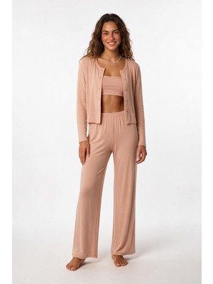 Aquella Betsy Somon 3 Lü Pijama Takımı