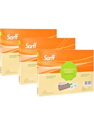 Sarff A4 Ebat 125 Micron Parlak Laminasyon Filmi 100 Adet