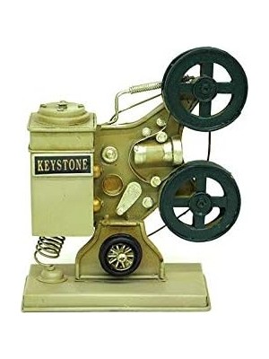 Tr Dekoratif Metal Sinemaskop Biblo Vintage Ev Ofis Hediyelik